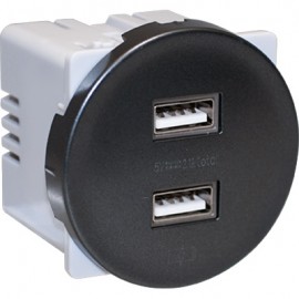 Prise chargeur double USB femelle Comète - 5,5V DC - Vulcain
