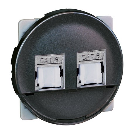 Double prise RJ45 Cat6 Grade3 Comète - STP - Vulcain