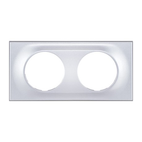Plaque de finition Comète - 2 postes - Silver