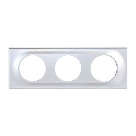 Plaque de finition Comète - 3 postes - Silver