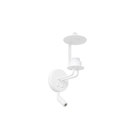 Structure applique avec lecteur LED Montreal - Blanc - Sans ampoule