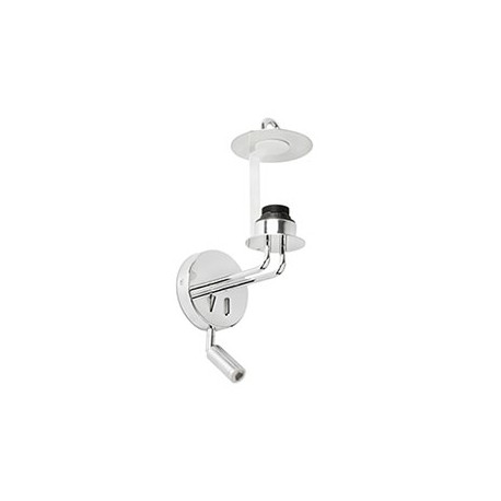 Structure applique avec lecteur LED Montreal - Chrome - Sans ampoule