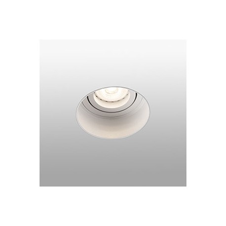 Lampe encastrable ronde orientable sans encadrement Hyde - Blanc - Sans ampoule - GU10