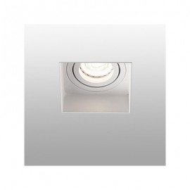 Lampe encastrable carré orientable sans encadrement Hyde - Blanc - Sans ampoule - GU10