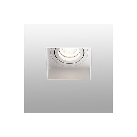 Lampe encastrable carré orientable sans encadrement Hyde - Blanc - Sans ampoule - GU10