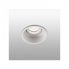 Lampe encastrable ronde orientable Hyde - Blanc - Sans ampoule - GU10