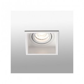 Lampe encastrable carré orientable Hyde - Blanc - Sans ampoule - GU10