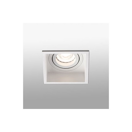 Lampe encastrable carré orientable Hyde - Blanc - Sans ampoule - GU10