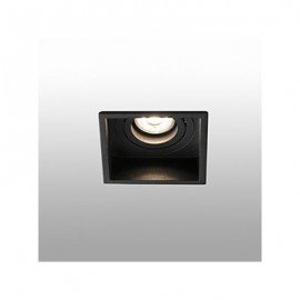 Lampe encastrable carré orientable Hyde - Noir - Sans ampoule - GU10
