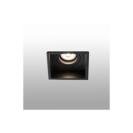 Lampe encastrable carré orientable Hyde - Noir - Sans ampoule - GU10