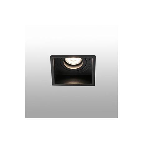 Lampe encastrable carré orientable Hyde - Noir - Sans ampoule - GU10