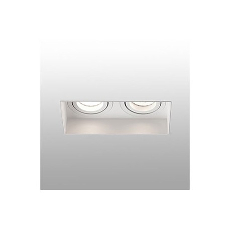 Lampe encastrable orientable sans encadrement Hyde - Blanc - 2L - Sans ampoule - GU10