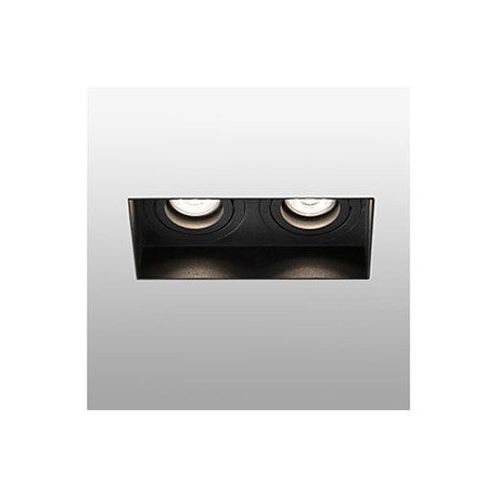 Lampe encastrable orientable sans encadrement Hyde - Noir - 2L - Sans ampoule - GU10