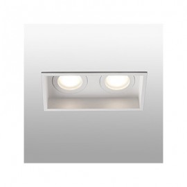 Lampe encastrable carré Hyde - Blanc - 2L - Sans ampoule - GU10