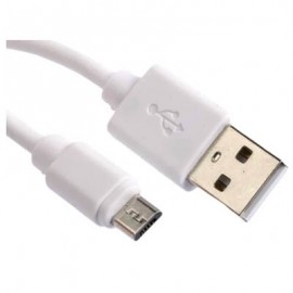 Câble USB 2.0 - Mâle/Mâle - 1 mètre - Blanc
