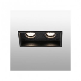 Lampe encastrable orientable Hyde - Noir - 2L - Sans ampoule - GU10