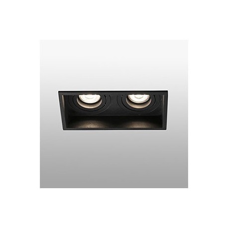 Lampe encastrable orientable Hyde - Noir - 2L - Sans ampoule - GU10