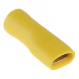 Connecteur isolé jaune - 2,5mm² à 6mm² - Laiton