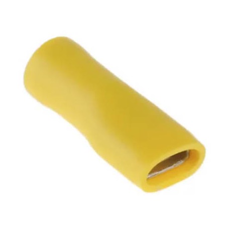Connecteur isolé jaune - 2,5mm² à 6mm² - Laiton