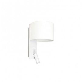 Lampe applique avec lecteur LED Fold - Blanc - Sans ampoule - E27