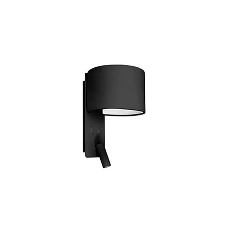 Lampe applique avec lecteur LED Fold - Noir - Sans ampoule - E27