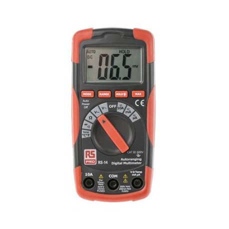 Multimètre numérique portable RS14 - 600V - 10A