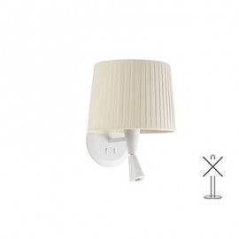 Lampe applique avec lecteur LED Mambo - Blanc - Avec ampoule - 3W - 3000K