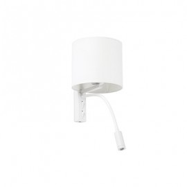 Lampe applique avec lecteur LED Tira - Blanc - Avec ampoule - 3W - 3000K