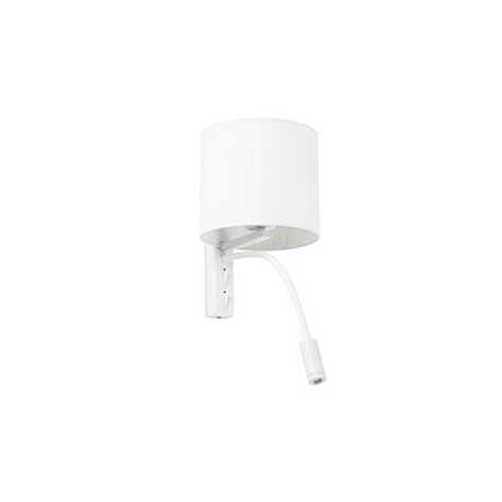 Lampe applique avec lecteur LED Tira - Blanc - Avec ampoule - 3W - 3000K