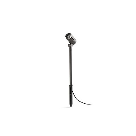 Lampe projecteur avec piquet FOC-52 LED - Gris foncé - 15W - 3000K - IP65 - Avec ampoule