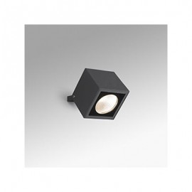 Lampe projecteur OKO - Gris foncé - 20W - 3000K - IP65 - Avec ampoule