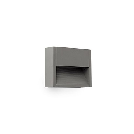 Lampe applique Grada-1 - Gris foncé - Avec ampoule - 3W - 3000K