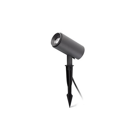 Lampe projecteur avec piquet Plom LED - Gris foncé - Avec ampoule - 7W - 3000K