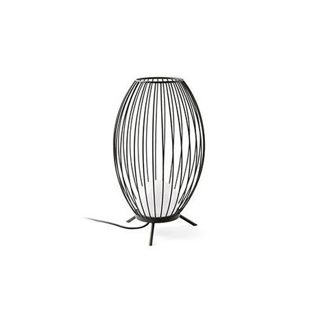 Lampe portable Cage LED - Gris foncé - 12W - 2700K - IP65 - Avec ampoule