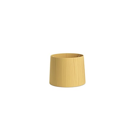Abat-jour enrubanné Mambo - Jaune - Sans ampoule - ø400*300