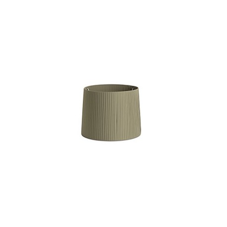 Abat-jour enrubanné Mambo - Vert olive - Sans ampoule - ø400*300