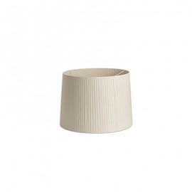 Abat-jour enrubanné Mambo - Beige - Sans ampoule - ø500*350