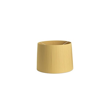 Abat-jour enrubanné Mambo - Jaune - Sans ampoule - ø500*350