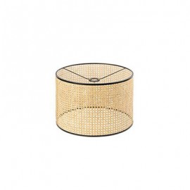 Abat-jour lampadaire Mambo - Rotin - Sans ampoule - ø450