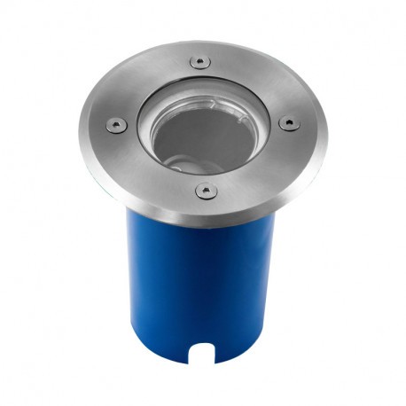 Support spot encastrable de sol - ø120mm - GU10 - Inox 304