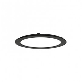 Luminaire encastré ultra plat Downlight Flat CCT - 20W - ø240 - Noir
