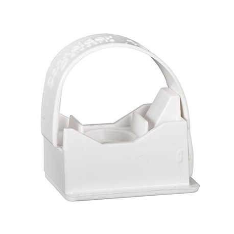 Lot de 100 colliers Instaclips Mureva FIX - Conduits Ø16 à Ø20mm - Blanc polaire