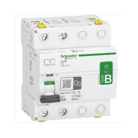 Interrupteur différentiel 25A Acti9 iID - Type B-SI - 2 pôles - 300mA - 230V - CA