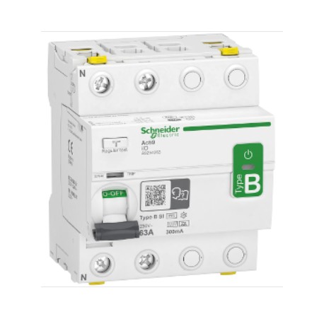 Interrupteur différentiel 63A Acti9 iID - Type B-SI - 2 pôles - 300mA - 230V - CA
