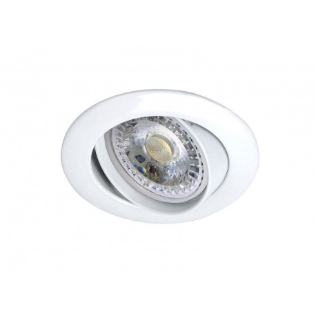 Kit spot encastré Galaxy LED - GU10 - 7W - 4000K - Blanc - Rond