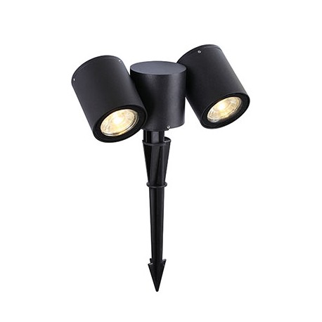 Projecteur extérieur LED Topaze - 2x4.2W - 3000K - 36° - Gris