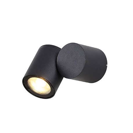 Applique extérieure LED Topaze - Noir - 6W - 3000K - 36°
