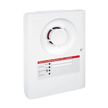 Tableau d'alarme incendie - Type 4 - 2B - Alimentation Secteur - IP20