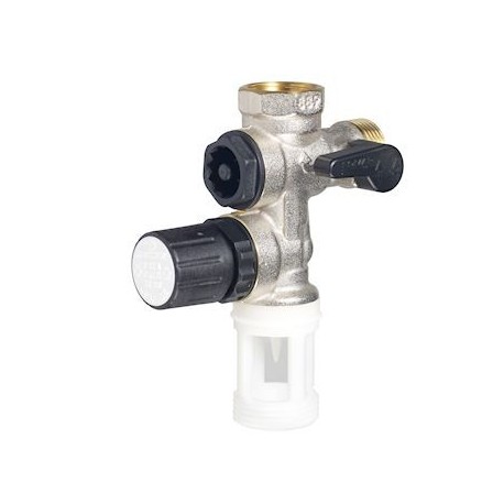Groupe de sécurité - droit - siège inox - 3/4”