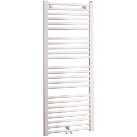 Sèche-serviettes Tahiti Surf - Galbé - Raccord central - 30 tubes - 1250W - Blanc - Mixte